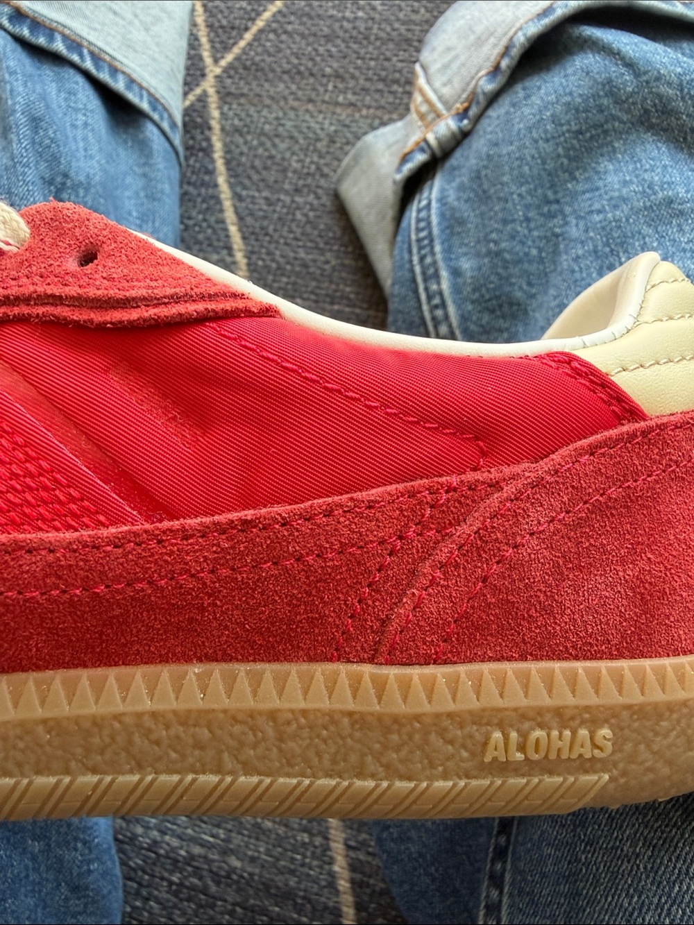 Alohas Tb.490 Rife sheen red leather sneakers EU 41 - Picture 9 of 11